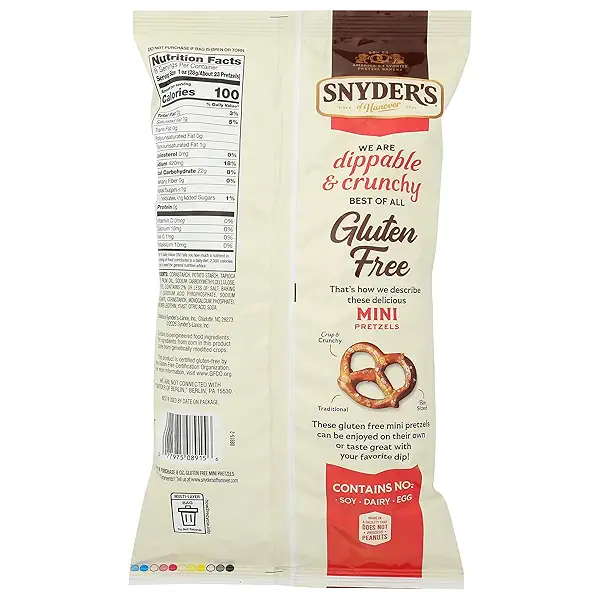 Gluten Free Mini Pretzels, 8 Oz Bag 4