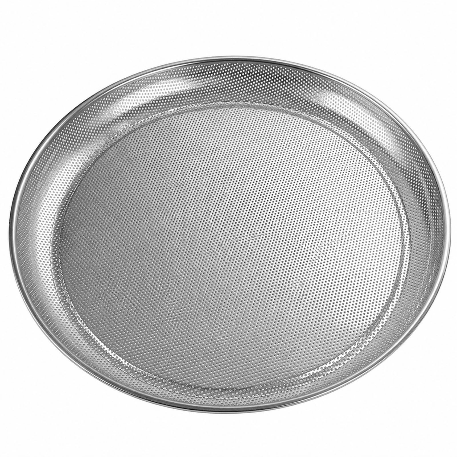 edelstahlsieb mit 2 mm löchern edelstahl lebensmittelsieb stabil seiher für garten, 50CM