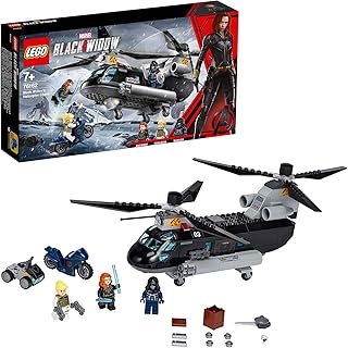 لعبة بناء وتركيب مكعبات 76162 شكل مطاردة طائرة بلاك ويدو من ليجو V29-6296472، بلاستيك