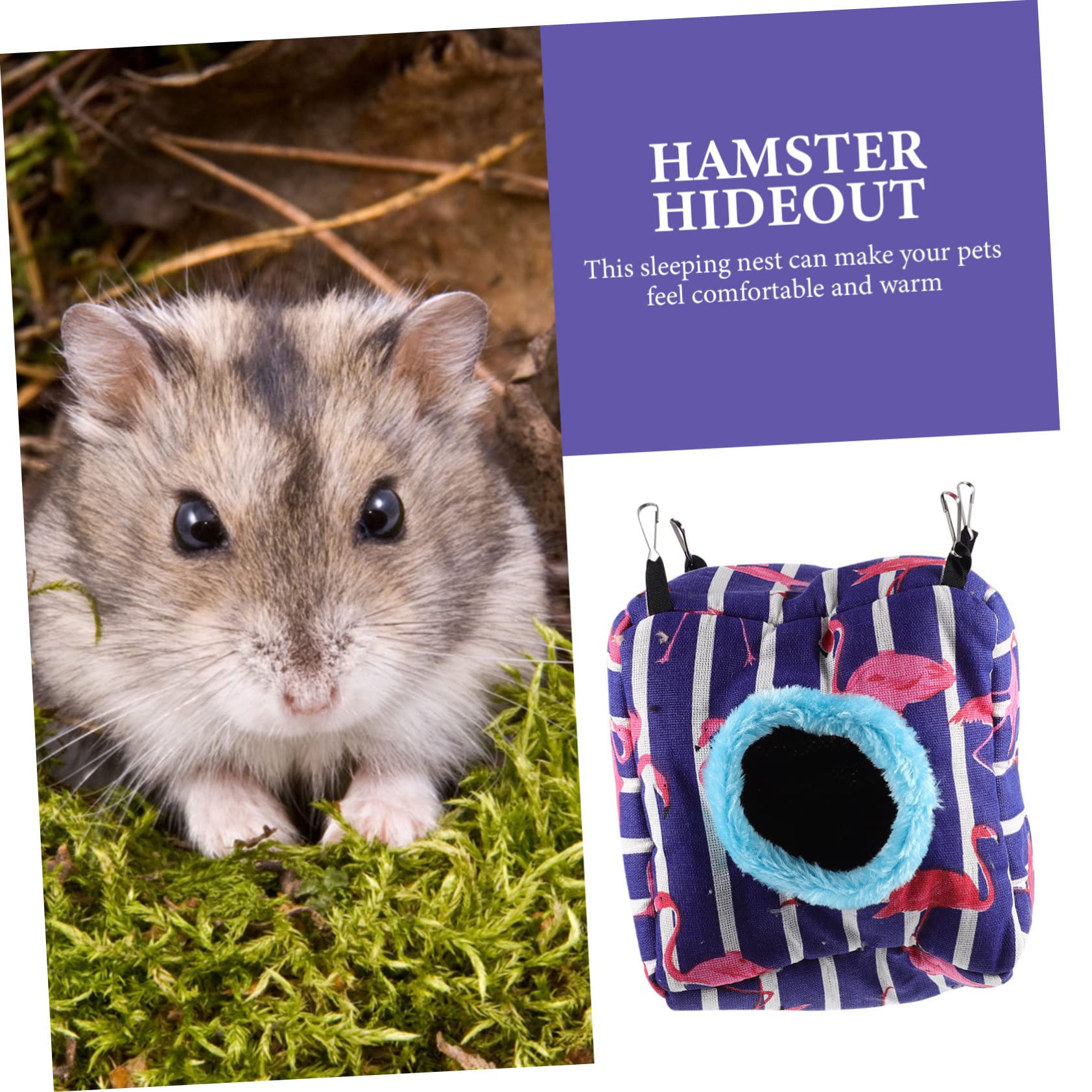 POPETPOP 5piezas Cama Colgante De Algodón para Hámster y De Squirrel para Roedores para Hámster Erizo y para Pequeñas