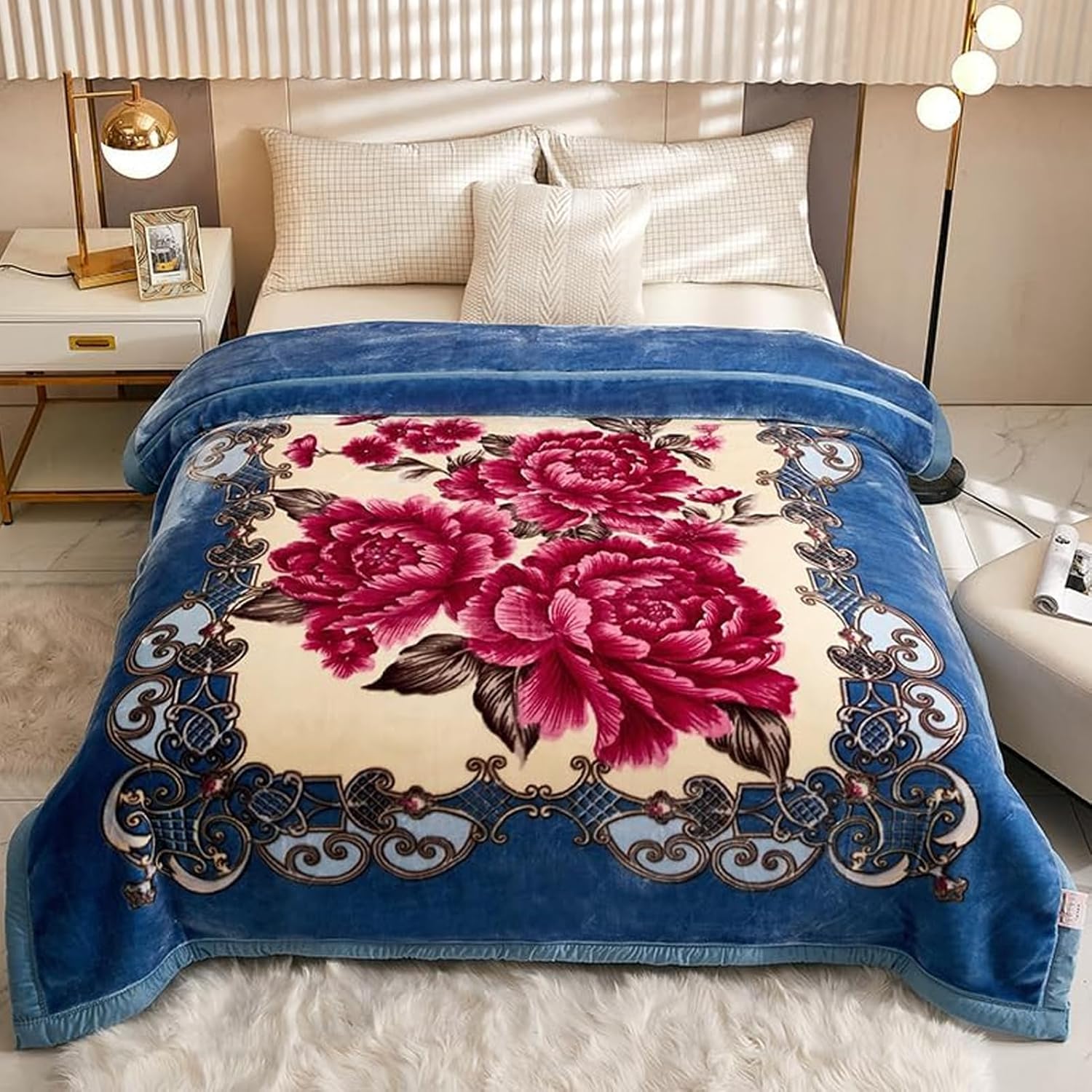 オーラ岩盤【オーラストーン】日本製あったかほぐし 掛け毛布 シングル