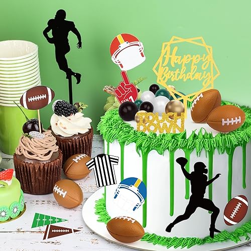 Miniatura 53 de Hooqict 26 piezas de decoraciones de pasteles de los años 80 y 90, decoraciones retro de los años 80 de hip hop con bolas de purpurina para cupcakes