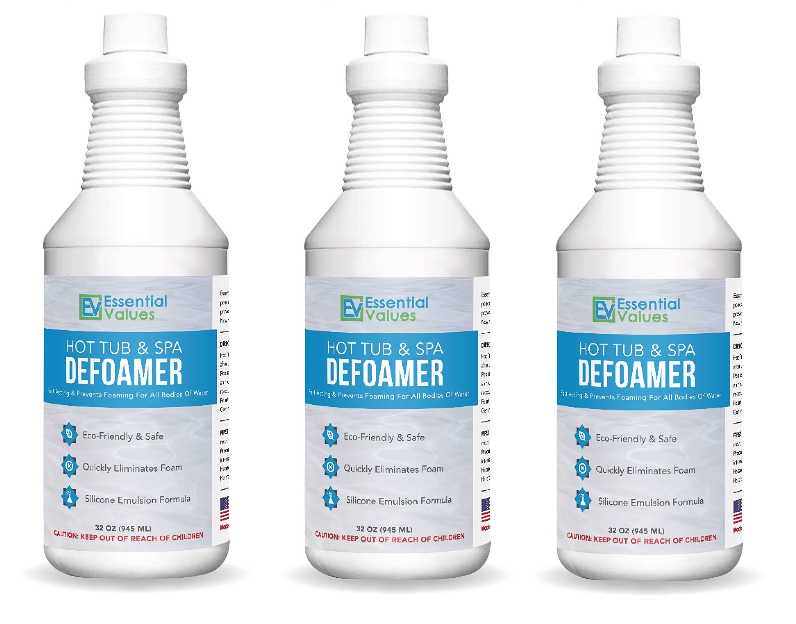 Buy Essential Values 3 Pack Hot Tub, Pool & Spa Defoamer (32 OZ