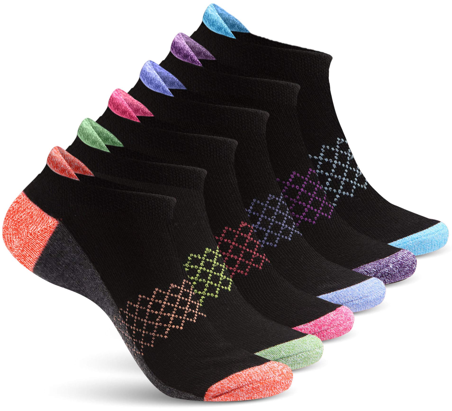 Cute Ankle socks for Women - 6 Pairs Low Cut Socks Women | Womens Athletic Socks | Running Socks Womens