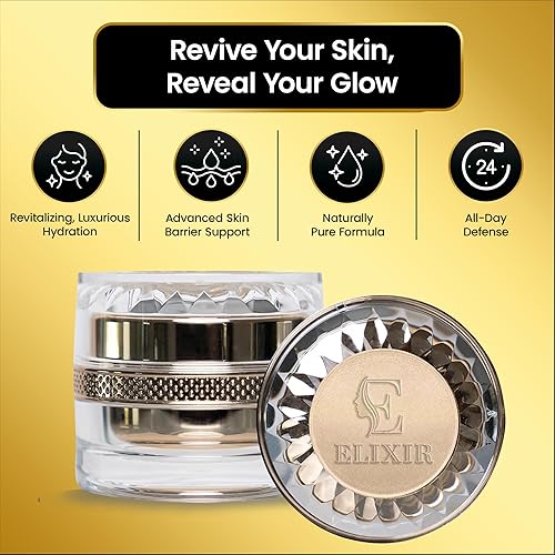 Miniatura 6 de Elixir Day Cream Lujosa crema antienvejecimiento de seda sin conservantes ni parabenos. Para todo tipo de piel, se dirige a las arrugas de la cara,