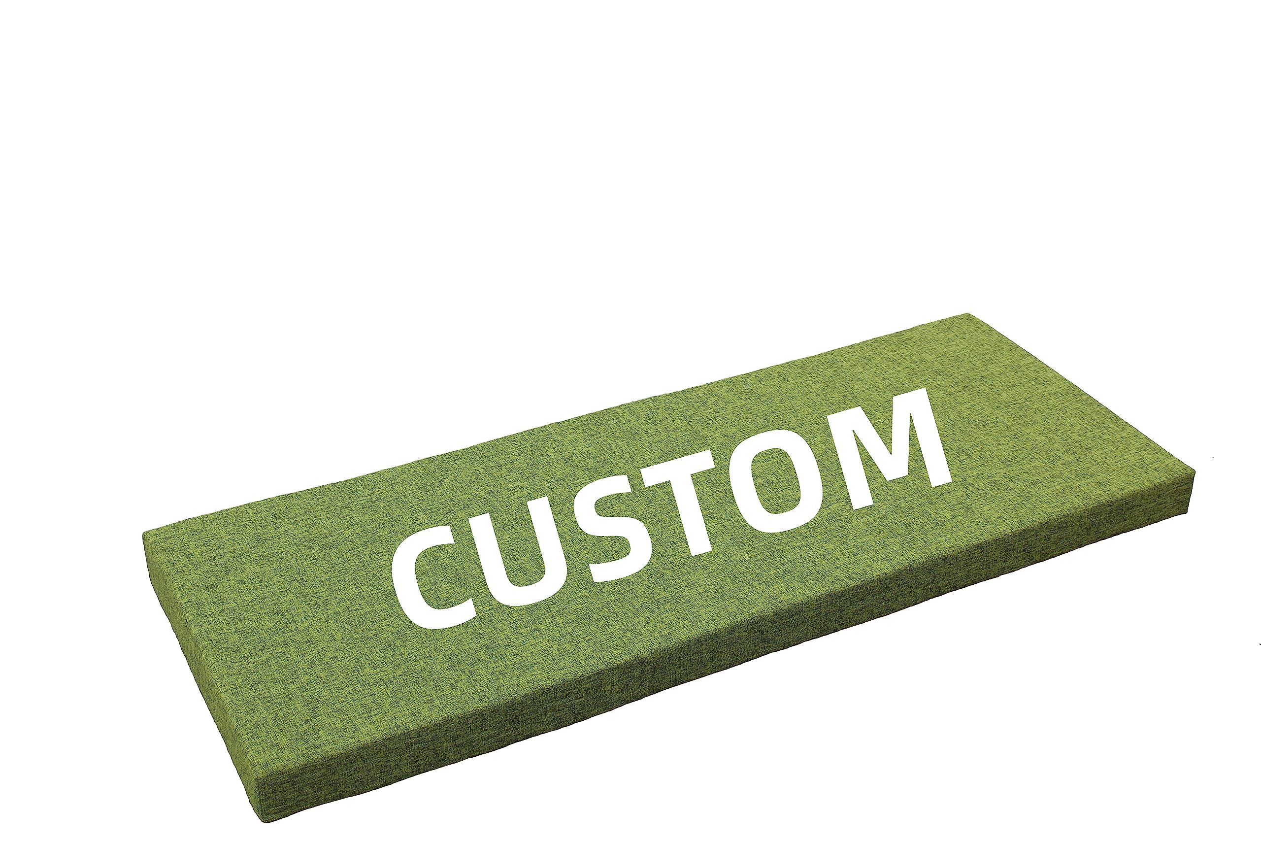 SINCERECustom Non-Slip Bench Pillow, Made to Order Bayview Window Seat Pad, Personalized Kitchen/Mudroom Entryway Shoe Bench Cushion, Cut to Size Indoor/Outdoor Patio Furniture Sofa Foam Cushion Pad