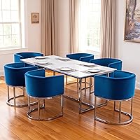 Vista 25 de Silla de Comedor Tapizada, Sillón Lateral Moderno Tipo Barril Tapizado, Sillas de Comedor Tapizadas, Cómodo Sillón, Silla Lateral de Cocina