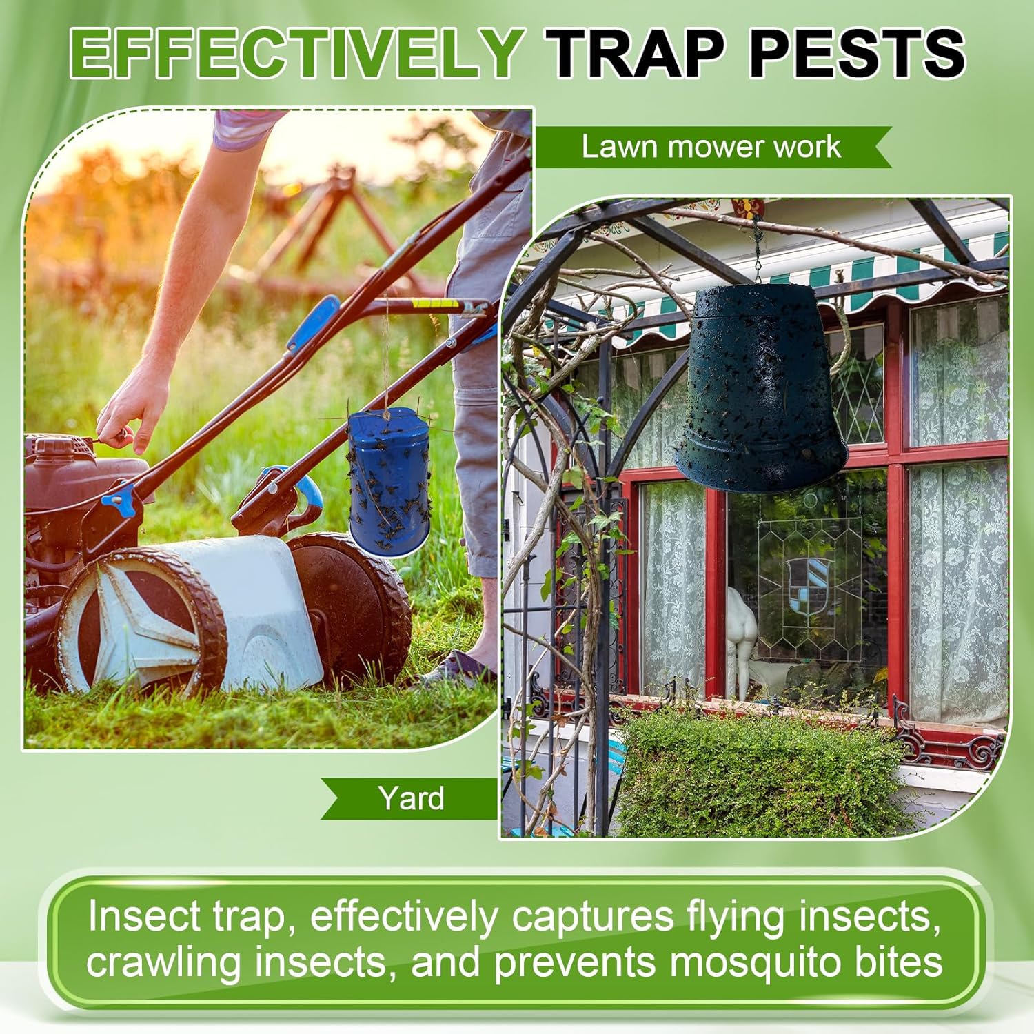 Qualirey 2 Pack Tangle Trap Sticky Coating with Brush, Insect Barrier Outdoor DIY Adhesive Traps Coating Lanternfly, Deerflies,for Gardens, Orchards and Around The Home to Protect Trees Plants (8 oz)