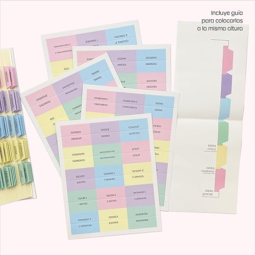 Miniatura 7 de Pestañas para Biblia Católica, en español. Pestañas de la Biblia Católica, en español (Pastel)