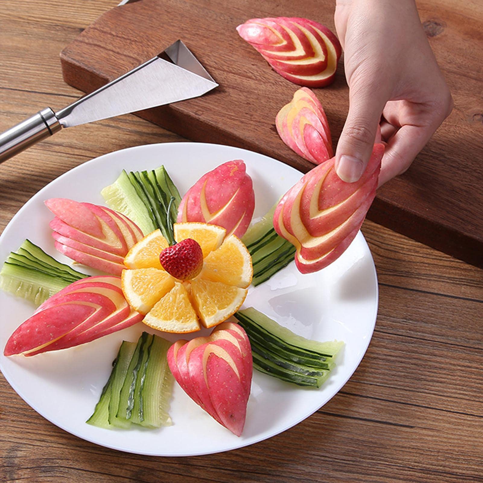 Amazon.co.jp: フルーツカービングナイフ 三角フルーツカービング