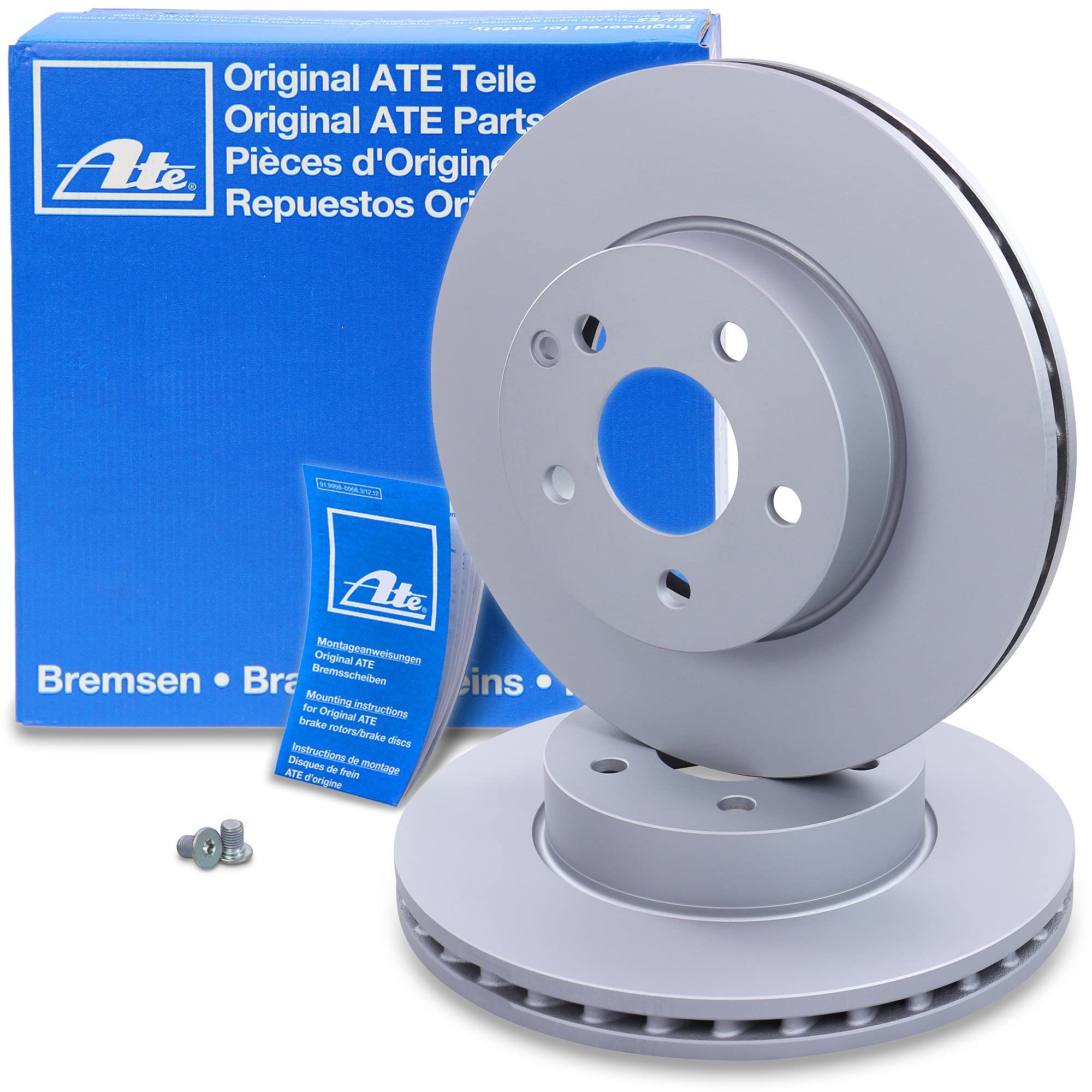 ATE Set di freni +dischi freno anteriori ¯ 295mm ventilati +posteriori ¯ 300mm pieni e pastiglie freno anteriori +posteriori Compatibile con MERCEDES Classe C (204), Classe E CoupŽ (C207)
