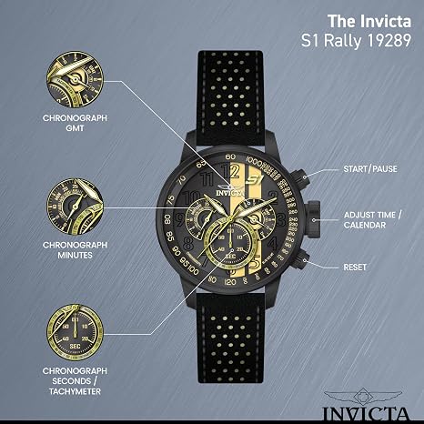 Invicta Relógio masculino 16010 S1 Rally com mostrador analógico