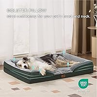 Vista 58 de Bedsure - Cama ortopédica mediana para perros, sofá cama impermeable para perros medianos, espuma de soporte con funda extraíble y lavable, forro