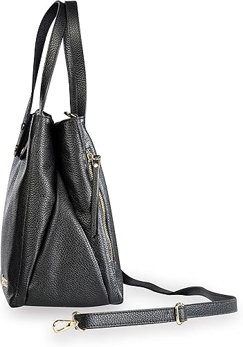 Miniatura 4 de Baroncelli Bolso grande de cuero italiano genuino diseñado y fabricado en Italia