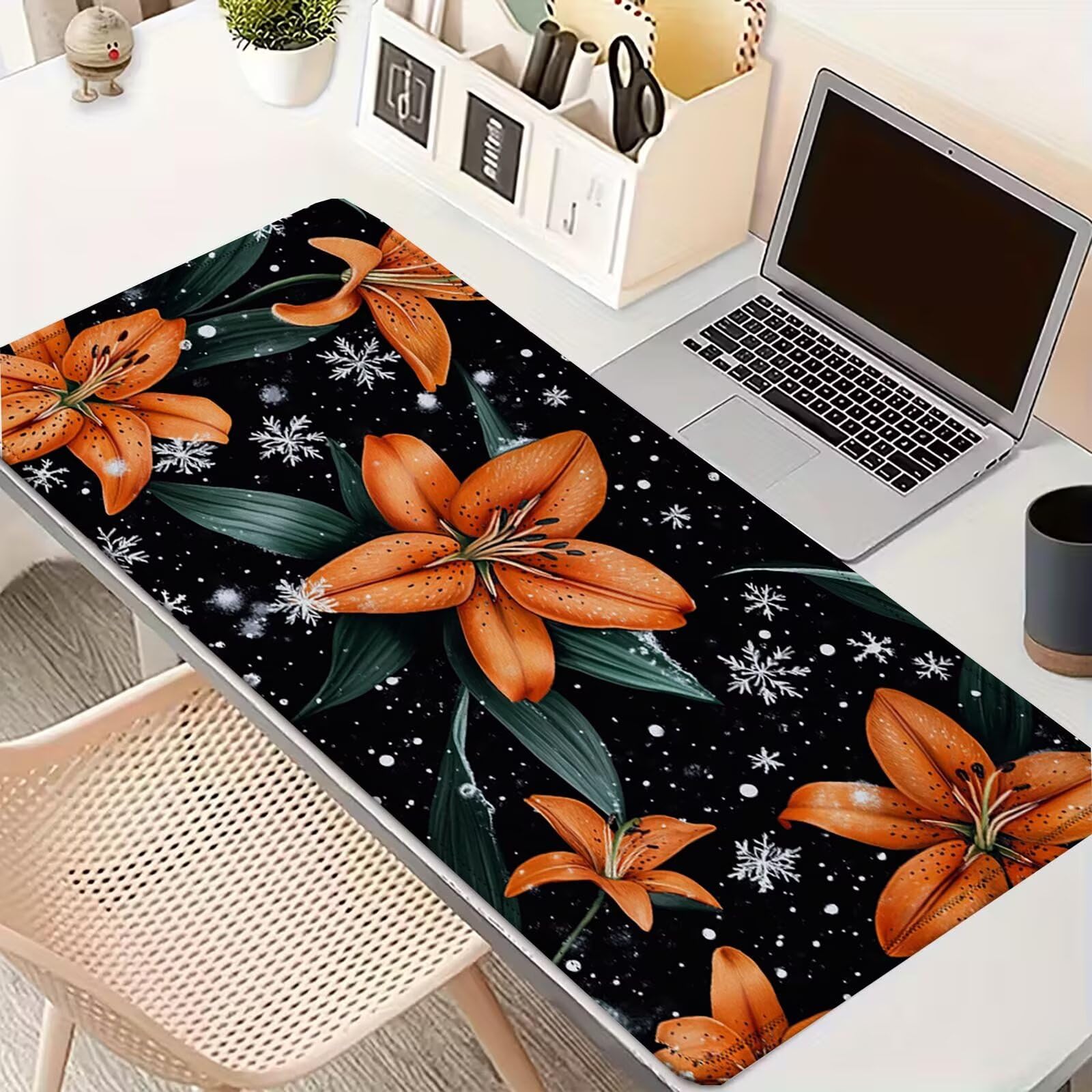 Tappetino Mouse 900x450mm | Superficie Ultra-Liscia | Fiori 0-z356