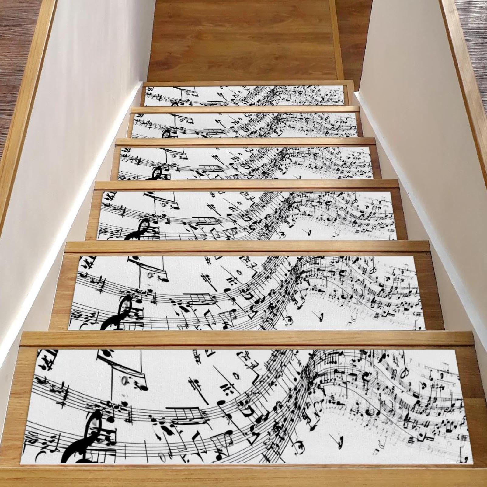 Tapis d'escalier antidérapants pour personnes âgées et enfants marches bois