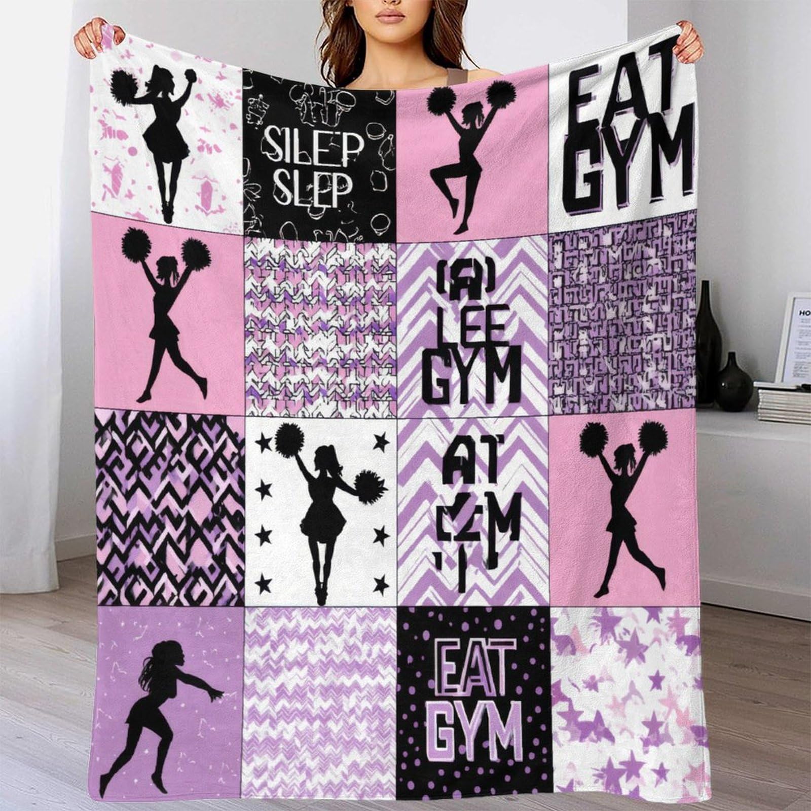 Stile Palestra Coperta 3D Stampata Microfibra Decorazione Casa Coperta Plaid Fitness per Adulti Giovani Divano Letto 80×90(200x230cm)