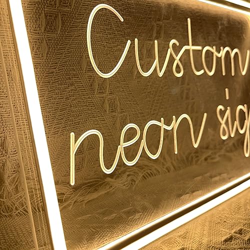 Miniatura 7 de IOKSBACU Letreros de neón personalizables, letrero de neón personalizable para decoración de pared, diseño personalizado de talla artística 3D,