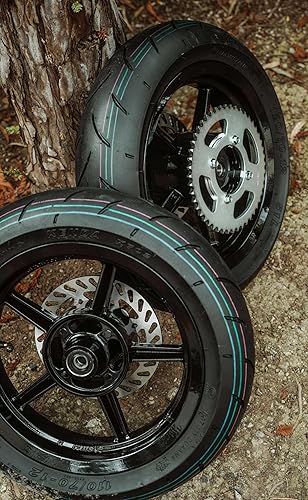 Miniatura 3 de Paquete de 2 neumáticos de barro 11070-20 y 12070-20 con ruedas de 12 pulgadas  Neumáticos resistentes para ATVDirt Bike  Resistente a pinchazos