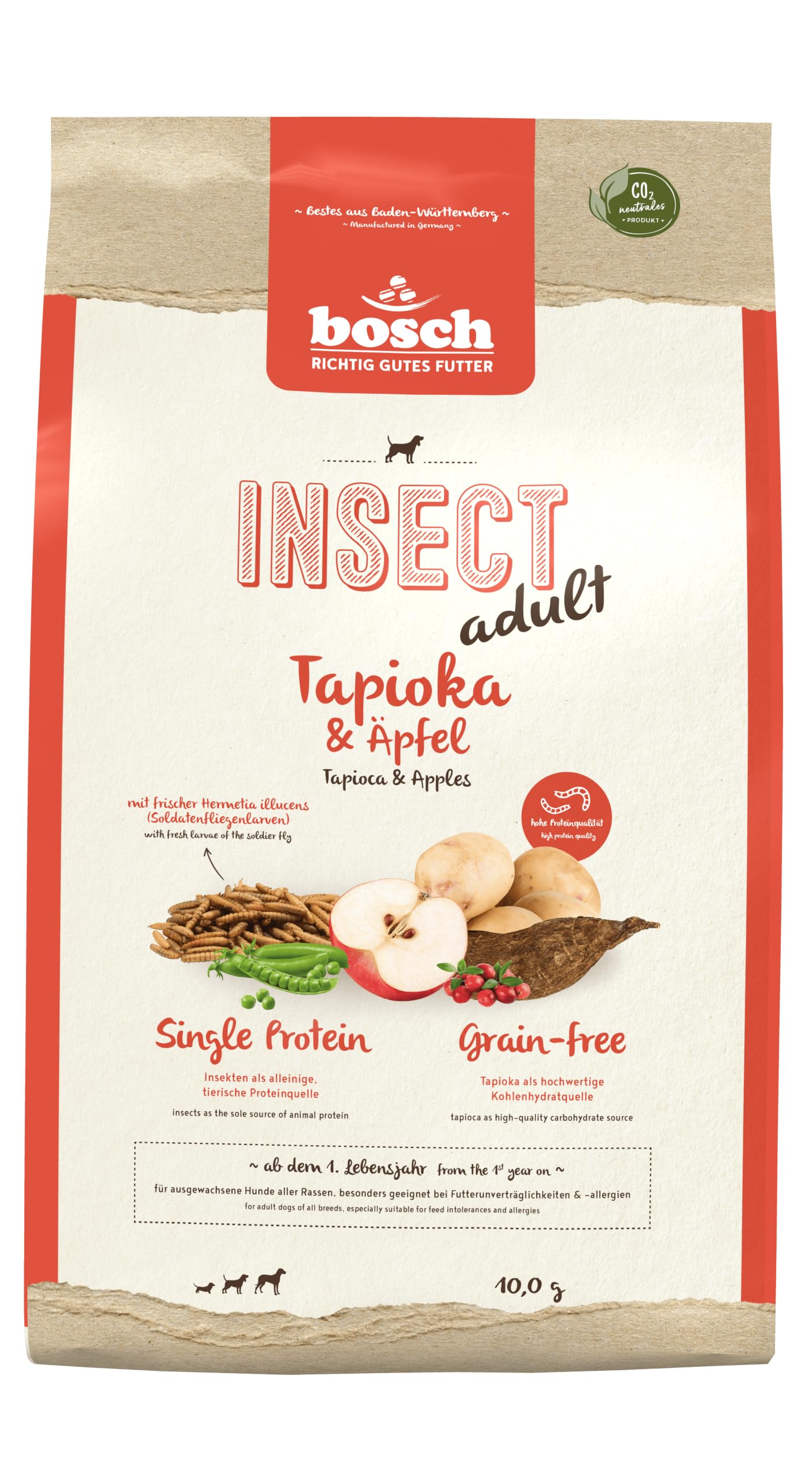 Bosch HPC Vegan & Insect Insect Adult Tapioka & Äpfel10 kg