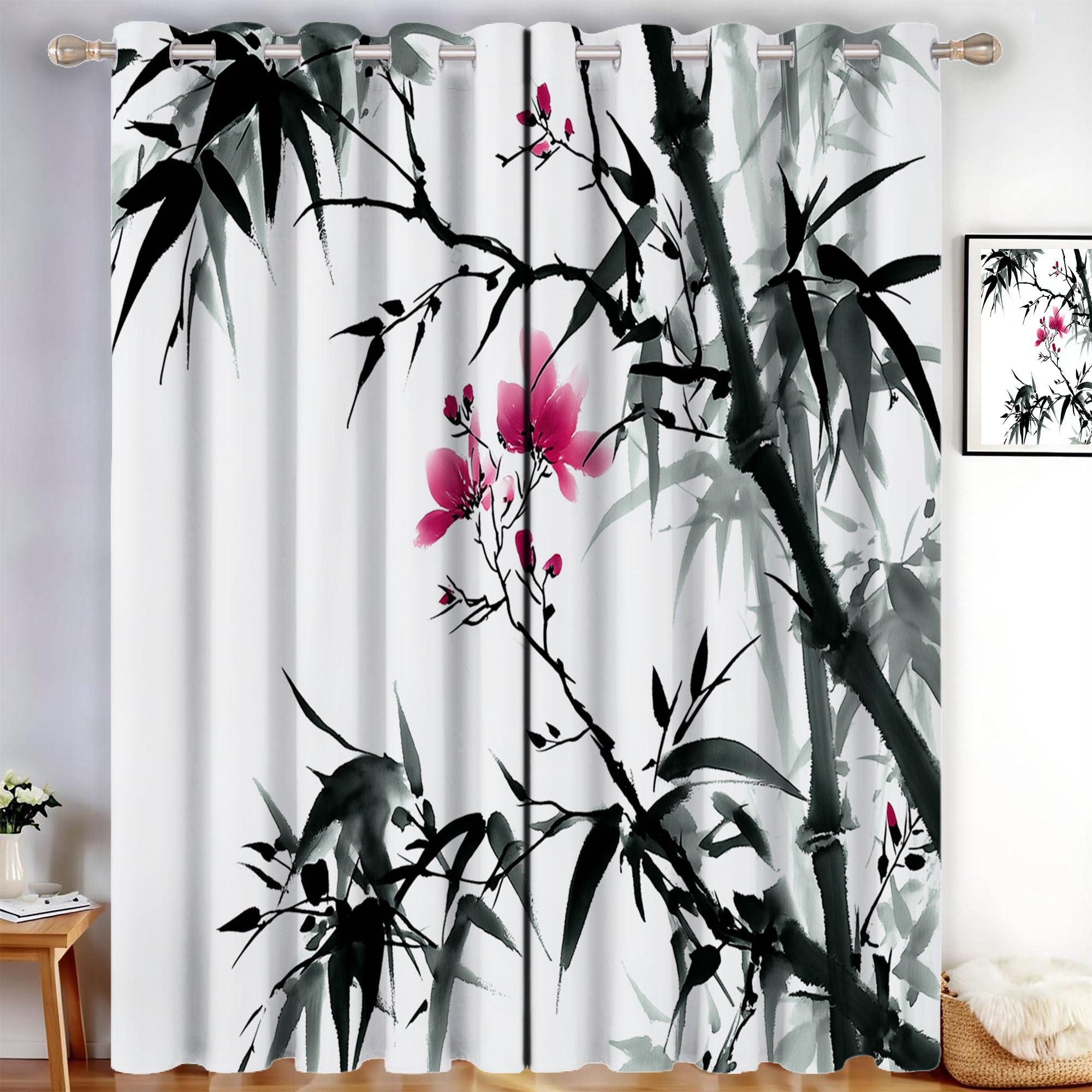 Rideaux acoustiques et draperies intérieurs occultants style zen