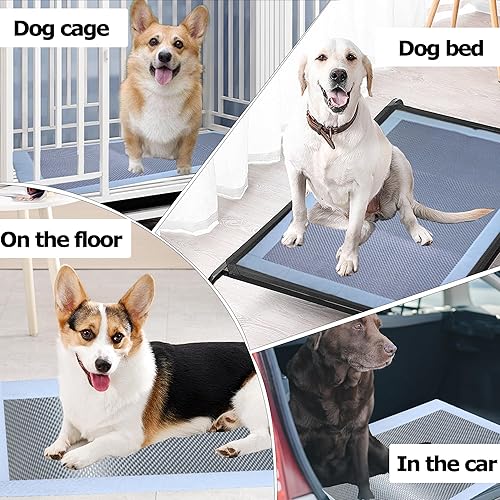 Miniatura 4 de Tapete refrescante para perros, almohadilla de enfriamiento de seda de hielo, alfombrilla fría antideslizante para gatos, tapete portátil de verano