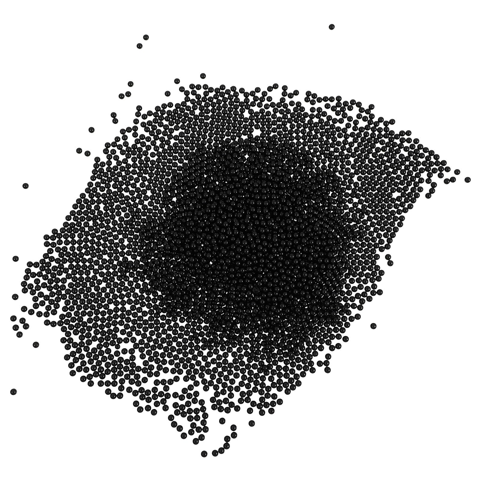 Perles rondes noires 500g pour création de bijoux et bracelet