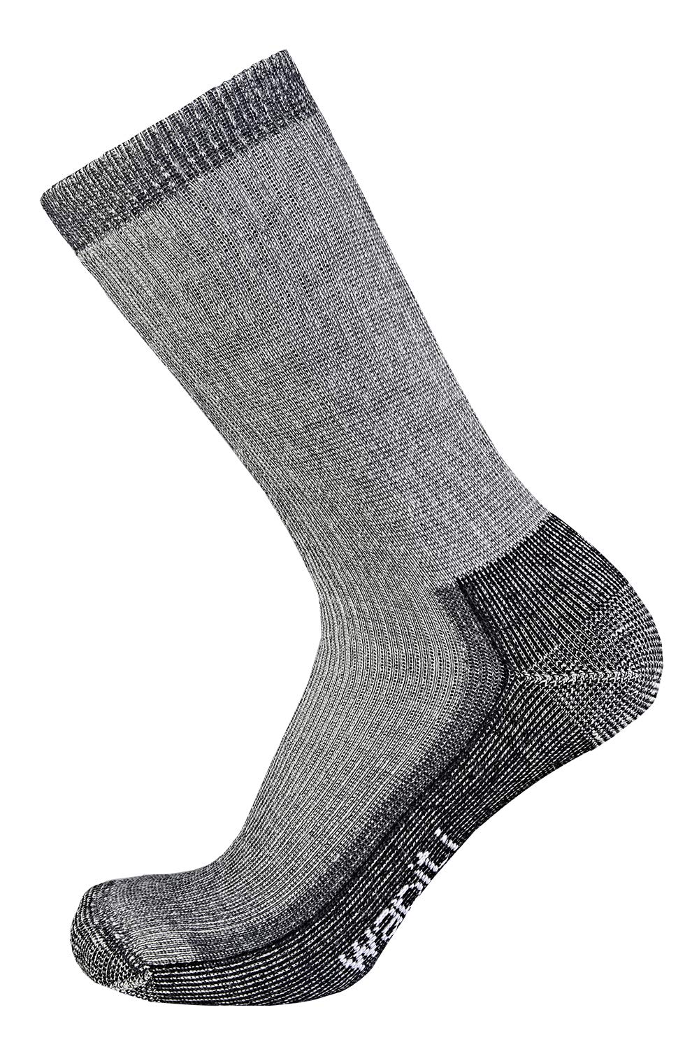 Wapiti Hombre Trek S07 de Merino Ultra Calcetines, Todo el año, Hombre, Color Negro, tamaño 45-47