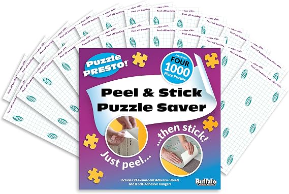 Buffalo Games - Peel & Stick Saver Sheets - 4 Pack, 24 Sheets
