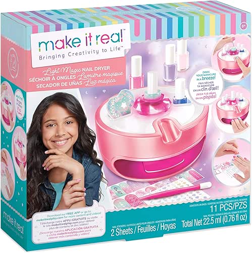 Light Magic Nail Dryer & Polish Set for Girls &