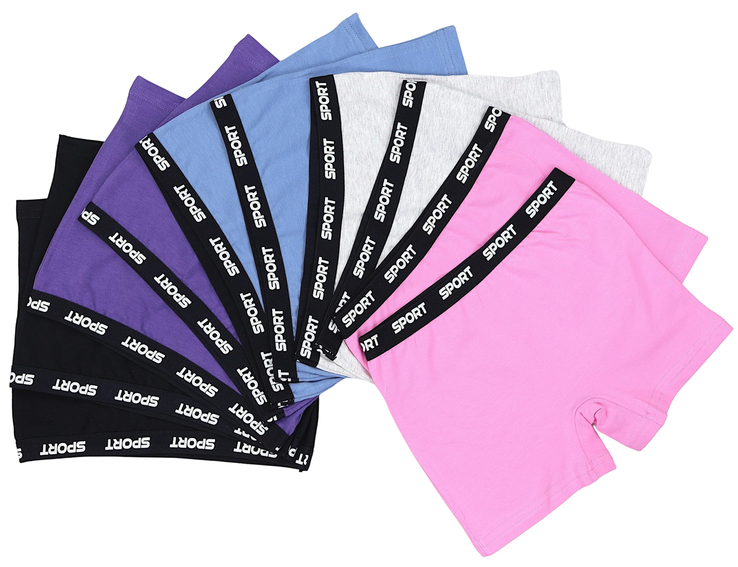TupTam Mädchen Boxershorts aus Baumwolle – 10er Pack – Bequeme Unterwäsche für Schule, Sport und Alltag