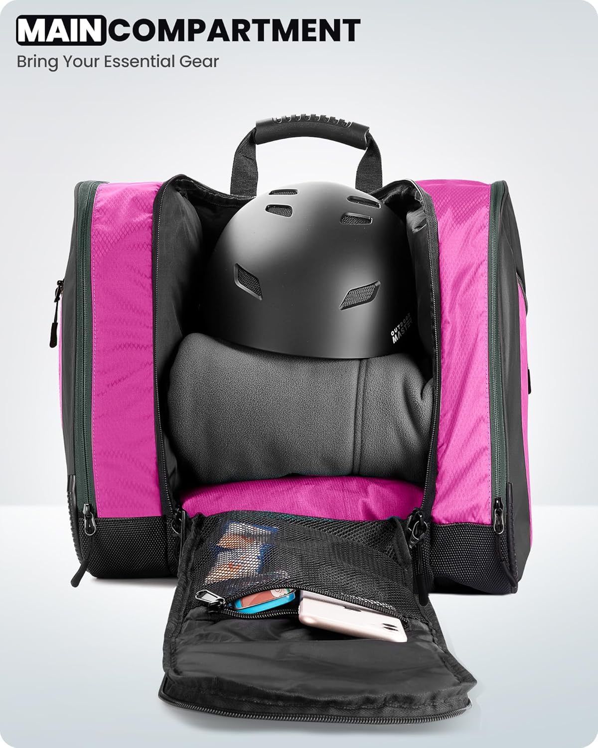 OutdoorMaster Bolsa para botas de esquí de 38L, mochila para botas