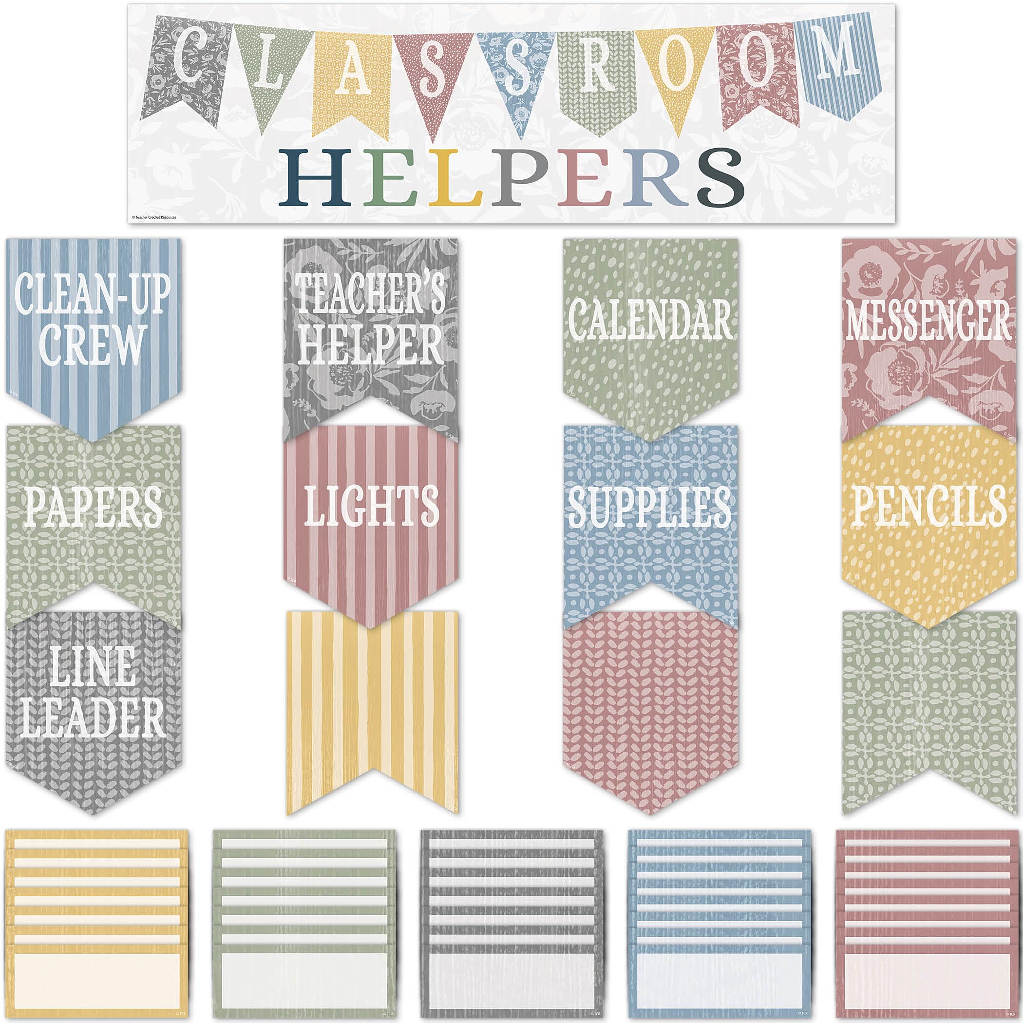 Tableau d'affichage Classroom Helpers au style Classroom Cottage unique - 8