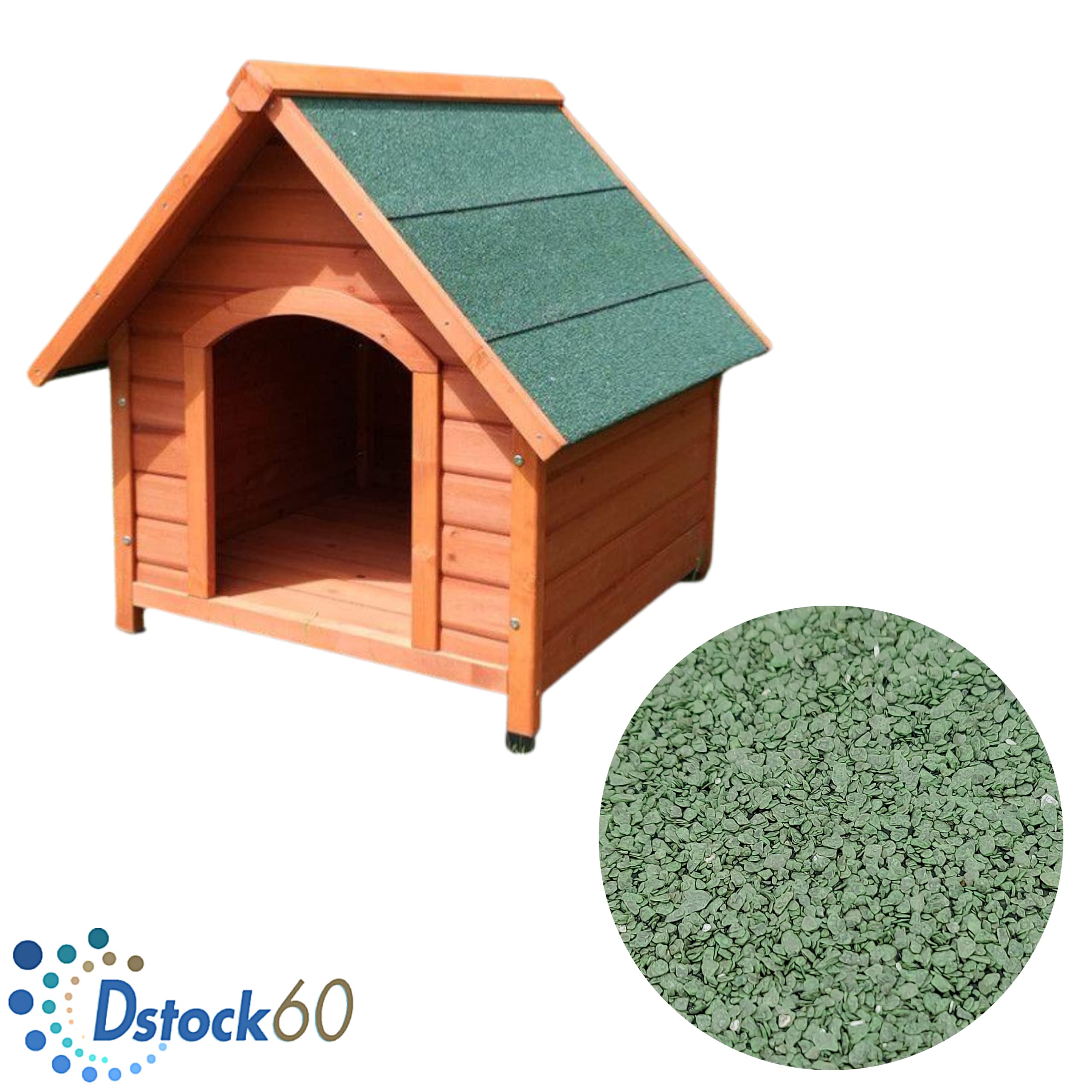 DSTOCK60 - Rouleau 4 Mètres de feutre bitumé vert – Largeur 1 m – Couvre 4 m² - Découpe au mètre - Etanchéité toiture, niche, cabane...
