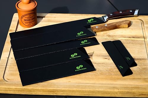 Miniatura 7 de EVERPRIDE Juego de protectores de cuchillos de chef (juego de 7 piezas) y bolsa de transporte para cuchillos de chef, cuchillos no incluidos