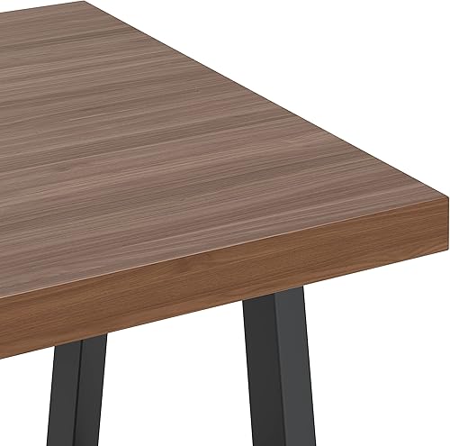 Miniatura 182 de SIMPLIHOME Sawhorse - Mesita de noche de madera maciza de 24 pulgadas de ancho, moderna, industrial, color gris envejecido, para sala de estar y