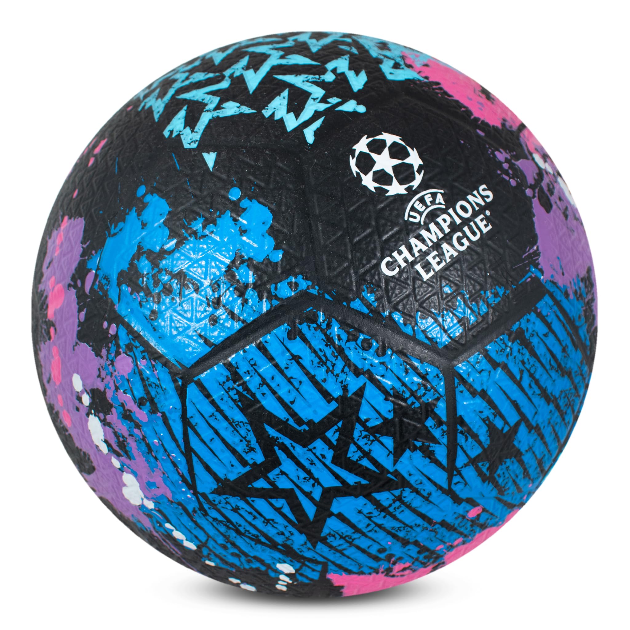 Hy-Pro Pallone da strada in gomma con licenza ufficiale UEFA Champions League, misura 5, ottima idea regalo, prodotto UCL, per interni ed esterni