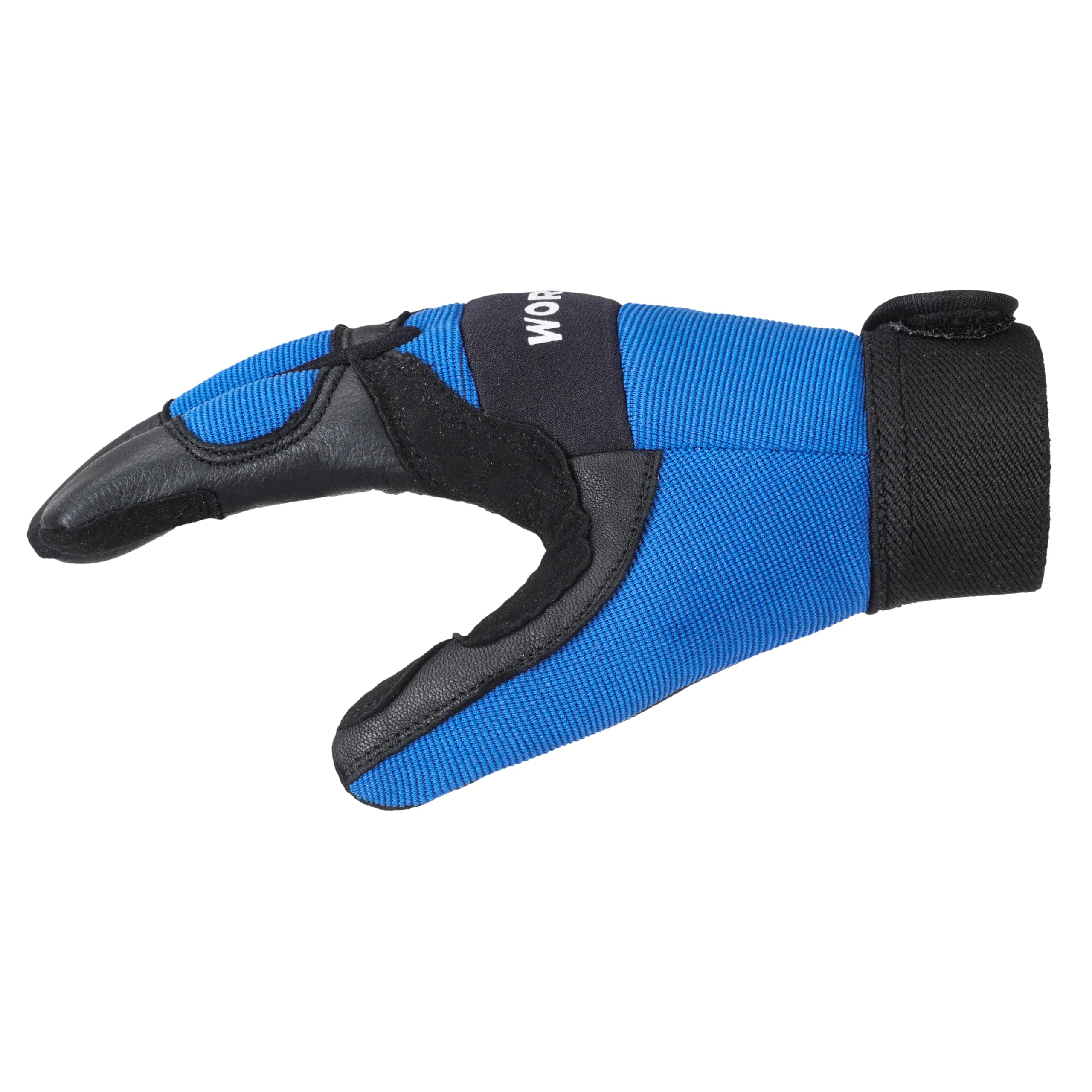 WORKMAXX Gardening Working Gloves Garden Thorn Proof Flexible Heavy Duty Leather Mechanic Utility Dexterity Breathable Construction Gloves for Work Mens Women (BLUE - Image 4