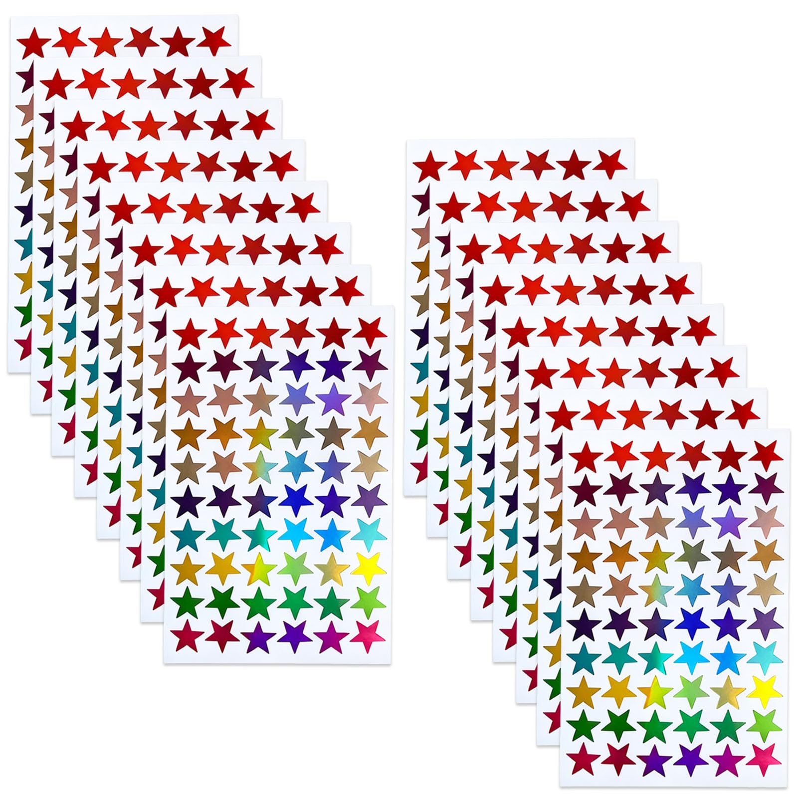 3300PCS Star Stickers Colorful Reward Sticker Mini Star Sticker Glitter Stickers Multicolor for Kids Children Teachers Reward Chart Scrapbooking DIY Greeting Cards