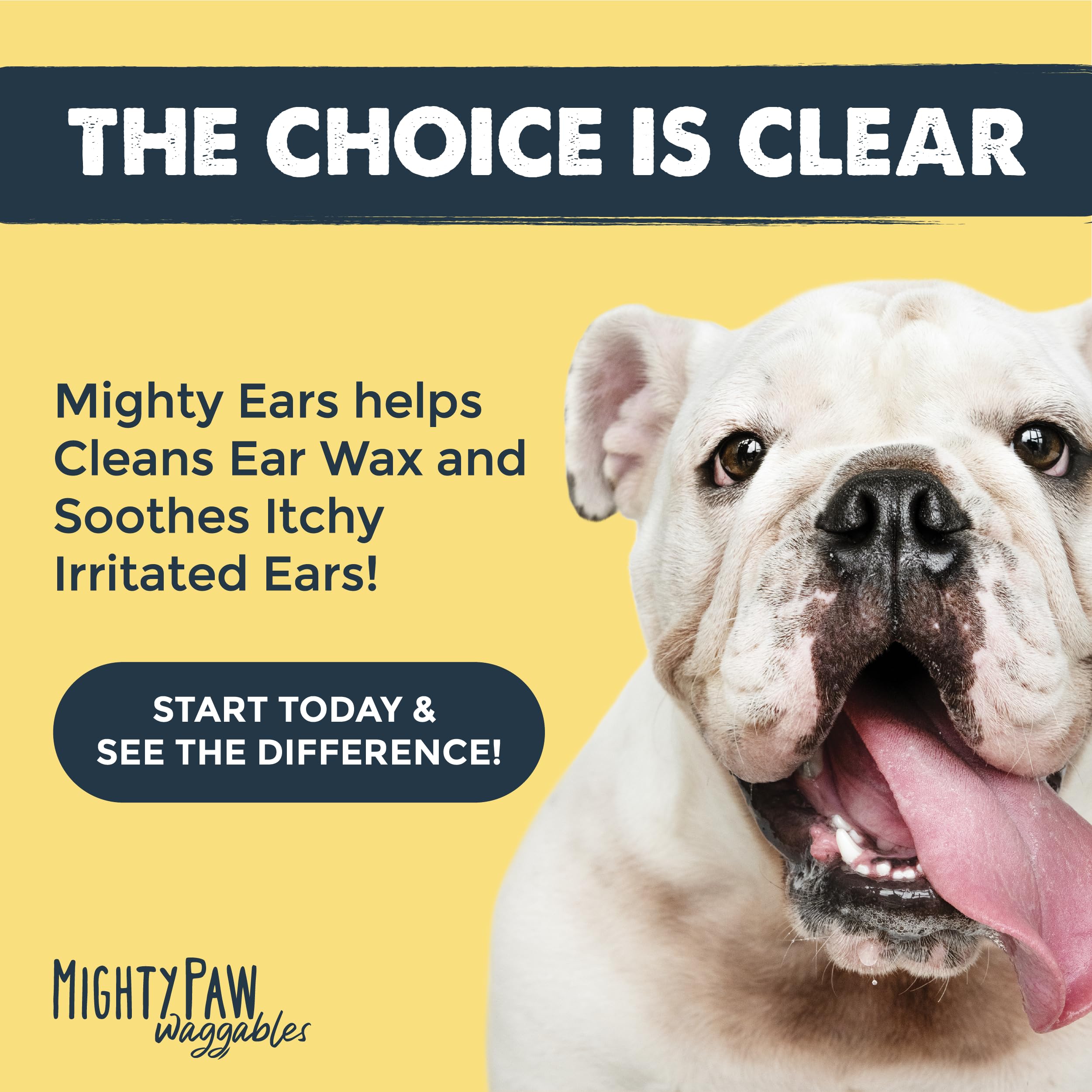 Mighty Paw Waggables Dog Ear Wash - 4 oz (Made in USA) | Cleaner Solution. Wash Cleaner Aloe Vera Pet Drops. Liquid Cleaner for Dogs. for Itchy, Yeast & Healthy Ear Canals - image 4