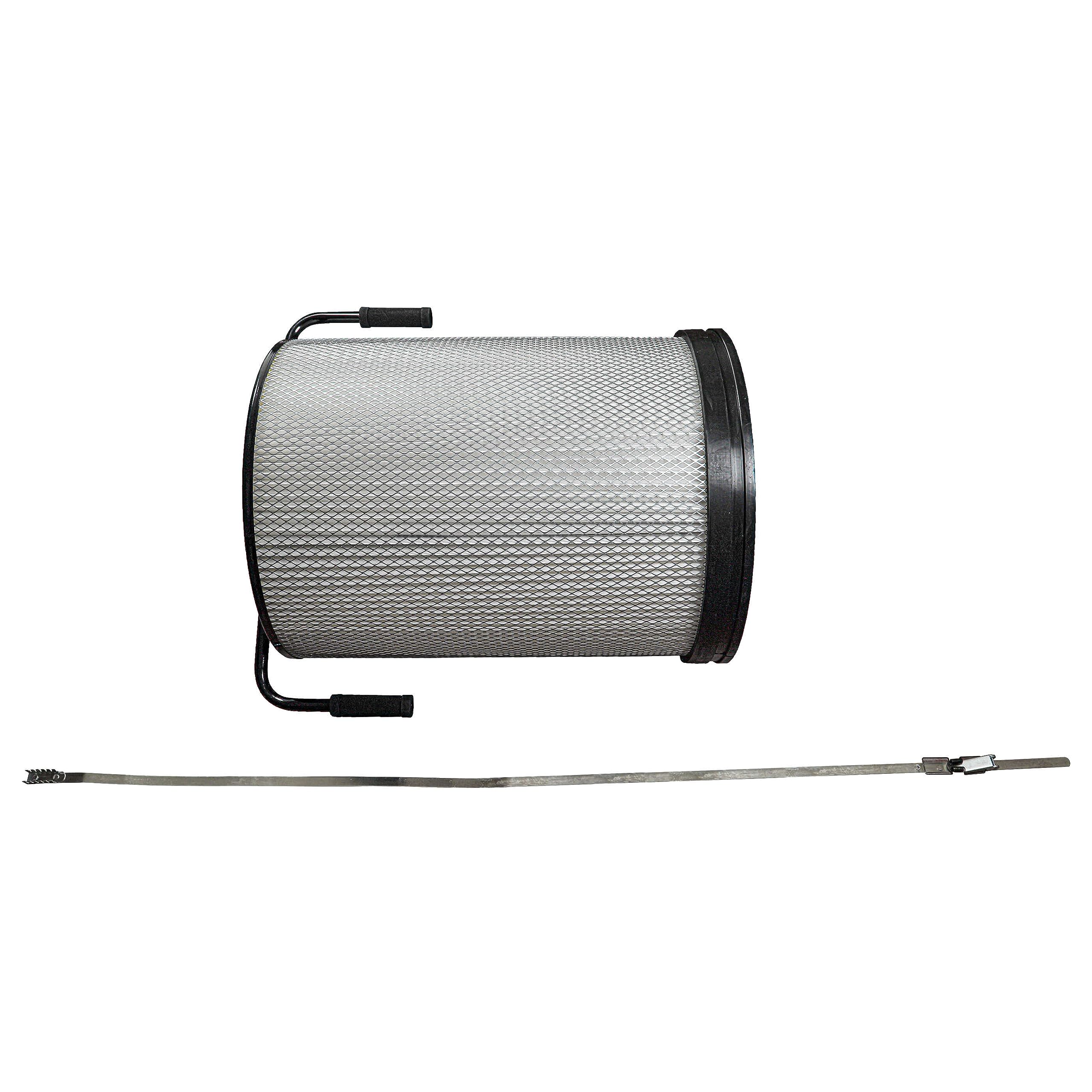 vhbw Cartouche filtrante poussières fines compatible avec Felder AF 22 | AF 20, AF 16, AF 14 aspirateur à copeaux - Avec brosse de nettoyage