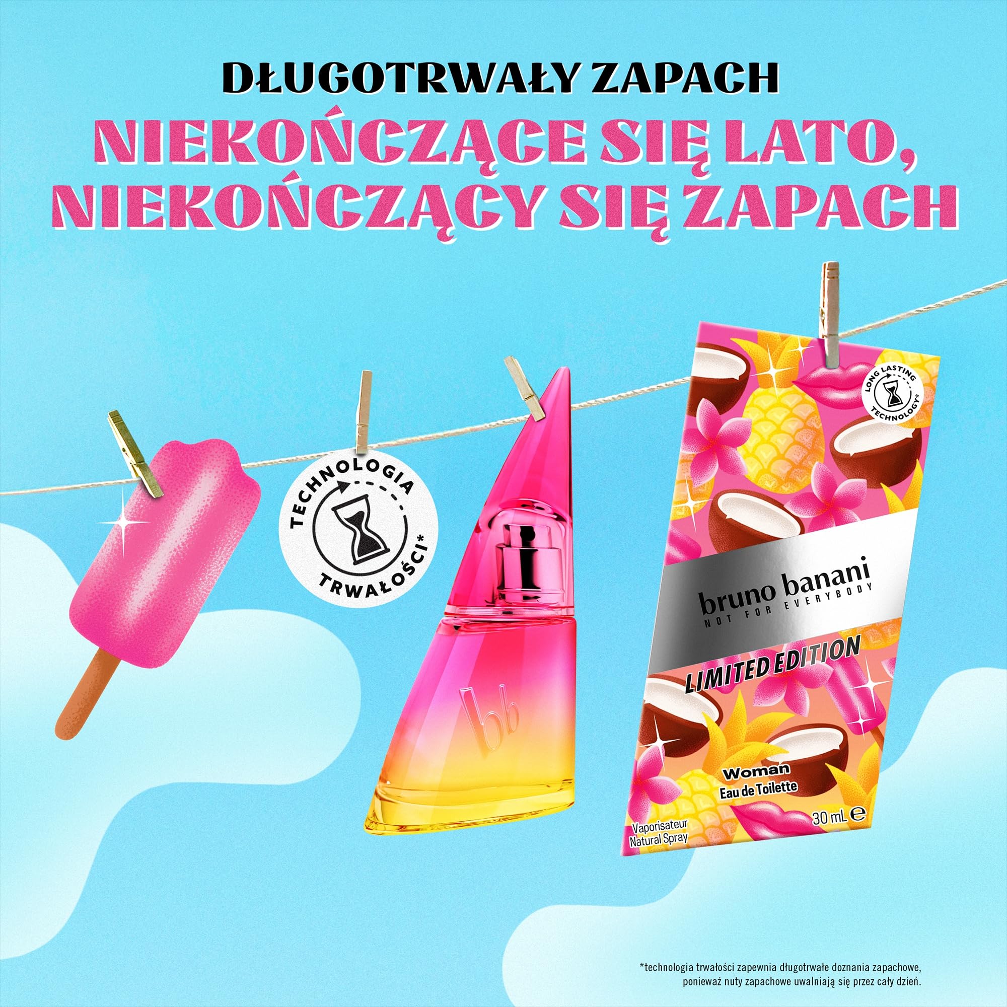 bruno banani Woman Summer Limited Edition damska woda toaletowa o kwiatowo-owocowym zapachu, 30 ml