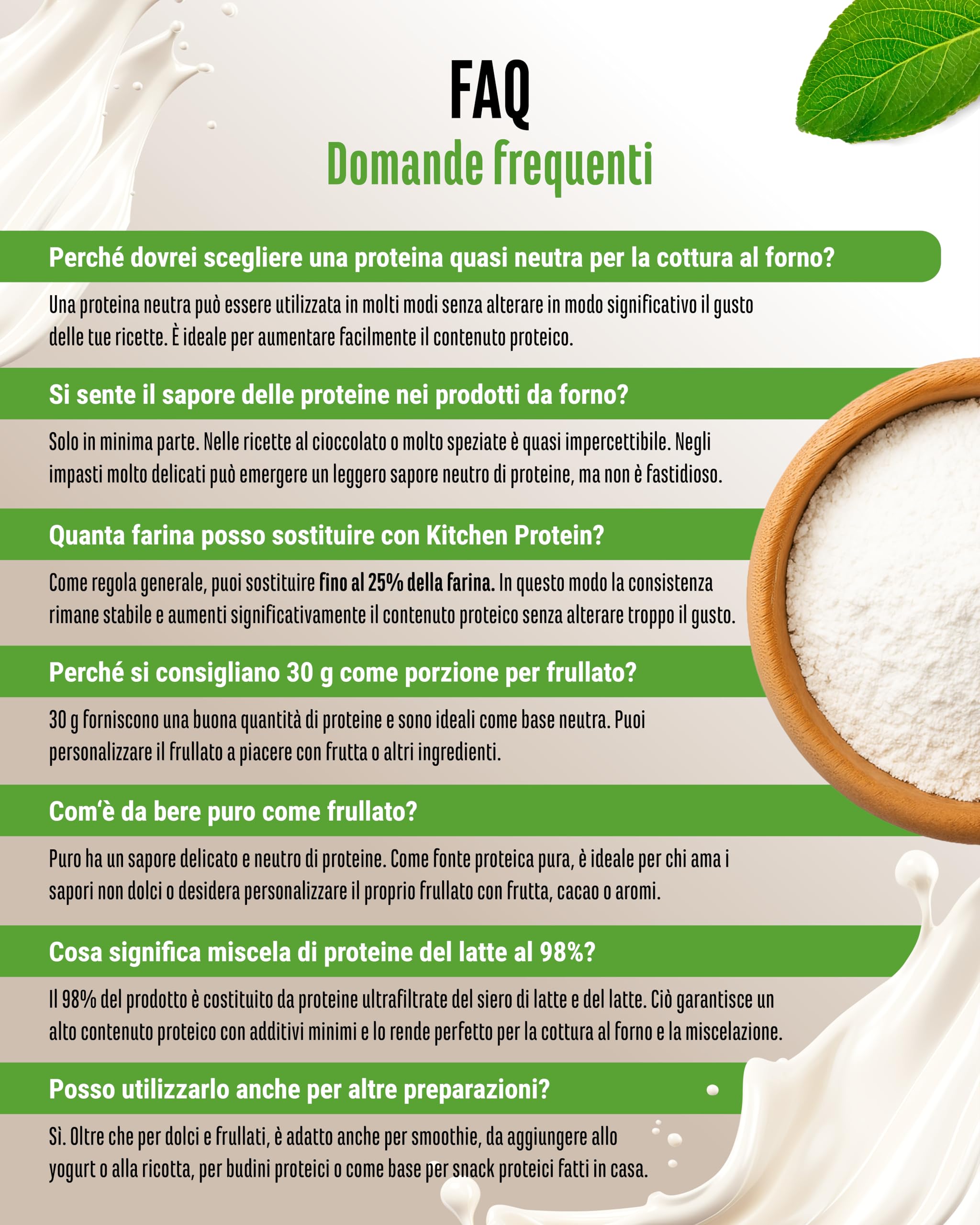 vit4ever Yummy Kitchen - 82% Proteine - 1000 g di Polvere - Neutro | Proteine per Cucinare e Fare Dolci - Termostabile, con Lattasi, Low Carb, Low Sugar, Senza Glutine e Senza Aromi Artificiali