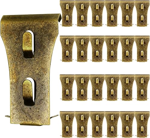 24 clips de gancho de ladrillo, perchas de ladrillo resistentes para colgar al aire libre, montaje en ladrillo sin perforar, clips de pared para