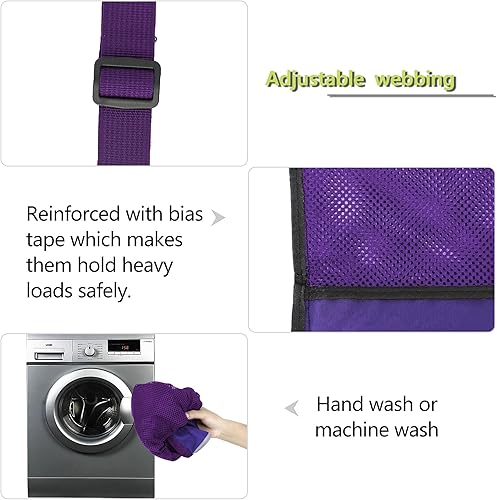 Vista 35 de BeeGreen Mochila con cordón para hombres y mujeres, atlético, gimnasio, deportes, entrenamiento, playa, natación Negro