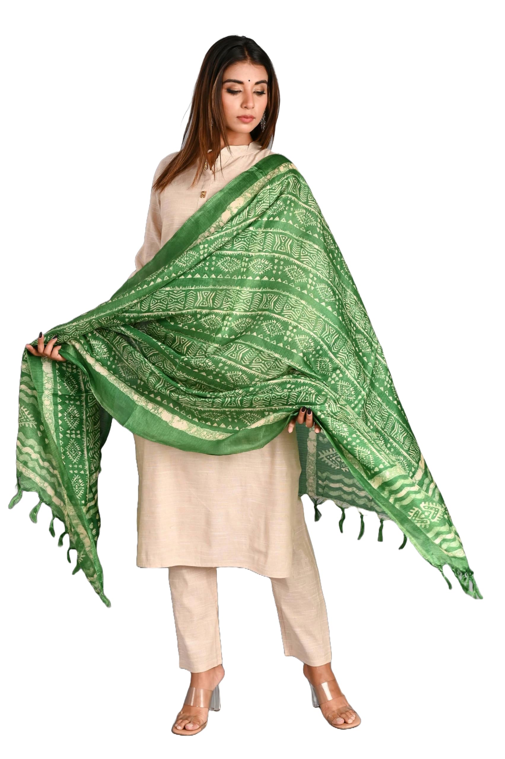 Kurti Pant and Dupata Set | Rich Beige Colour