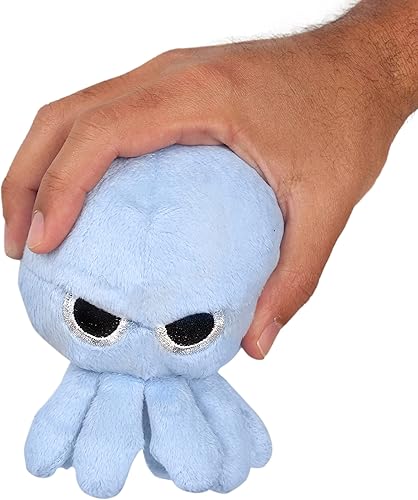 Miniatura 6 de Juguete chirriante de pulpo gruñón para perro, 6 pulgadas, divertido y adorable juguete de peluche, juguete duradero para cachorros, para perros