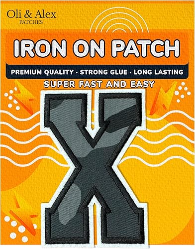 Miniatura 359 de Parches de letras termo-adhesivas de alta calidad – Lindas letras para ropa – Parche universitario para ropa – Letras bordadas de 4 1/2 parches