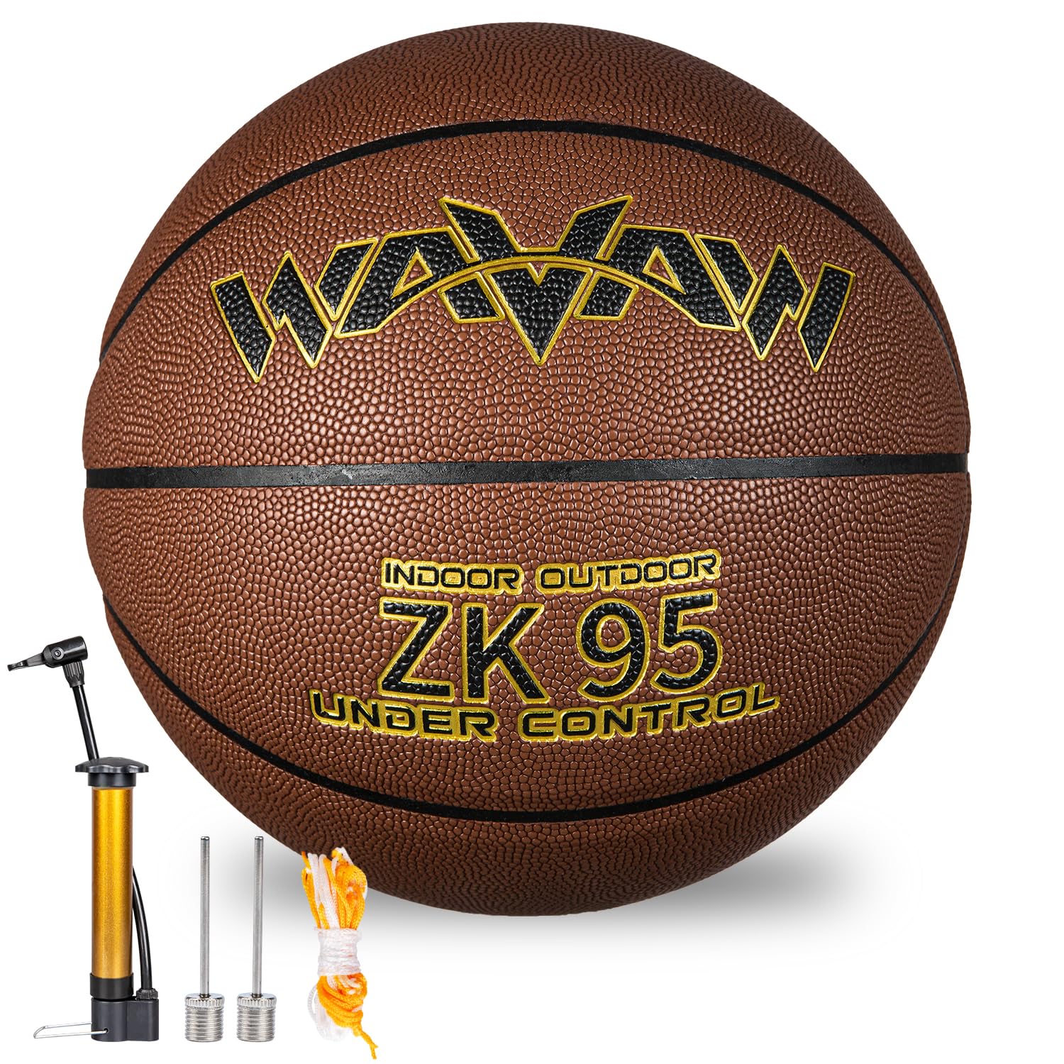 Training Basketball Official Size 7 (29.5"), Premium PU Leather Basketball for Indoor Out…