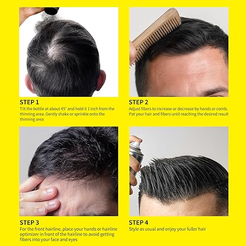 Miniatura 8 de SEVICH Fibras capilares para adelgazar el cabello, fibras de construcción del cabello al instante más gruesas y completas, polvo para el cabello
